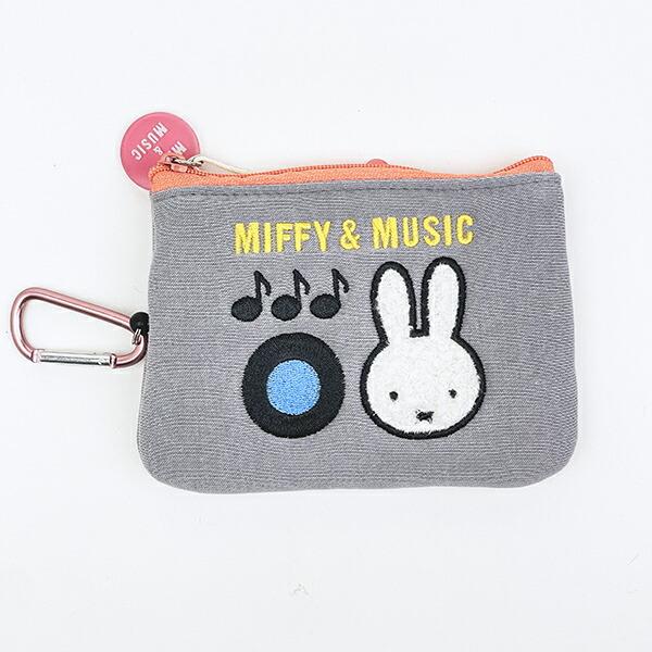 ミッフィー miffy パスケース (グレー) MIFFY＆MUSICシリーズ