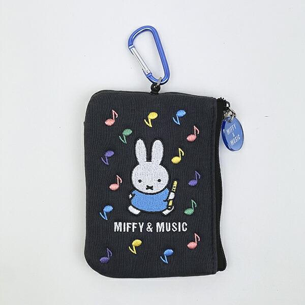ミッフィー miffy パスケース (ブラック) MIFFY＆MUSICシリーズ