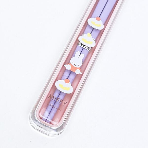 ミッフィー miffy 箸・ケースセット スイーツ ランチ 商品画像2：キャラグッズPERFECT WORLD TOKYO