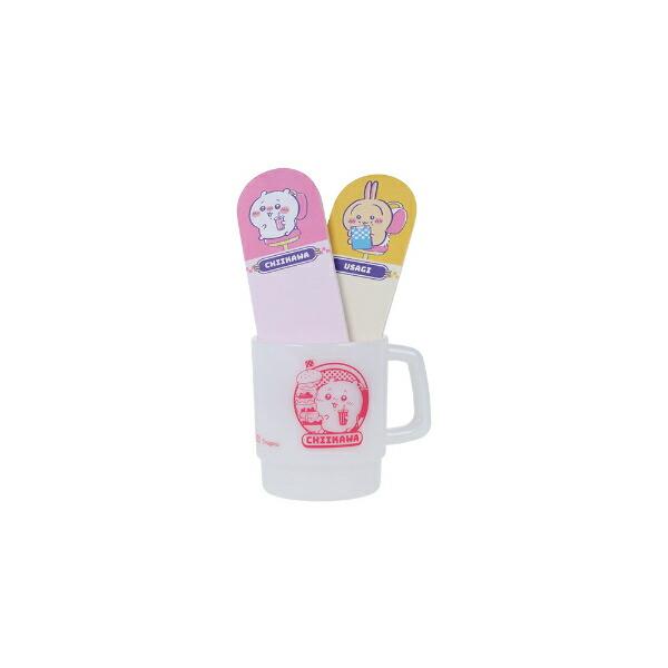ちいかわ ちいかわ＆うさぎ マグカップ付箋 文具 日本製 商品画像2：キャラグッズPERFECT WORLD TOKYO
