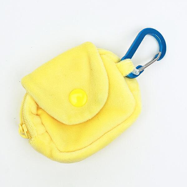 んぽちゃむ きみまろ カラビナ付きポーチ イエロー 商品画像3：キャラグッズPERFECT WORLD TOKYO