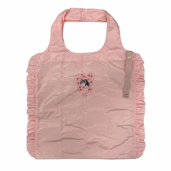 モフサンド × 日比谷花壇 エコバッグ Frilly ピンク mofusand 商品画像1：キャラグッズPERFECT WORLD TOKYO