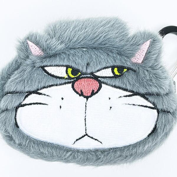 ディズニー ルシファー カラビナ付きふわミニポーチ グレー Disney 商品画像2：キャラグッズPERFECT WORLD TOKYO