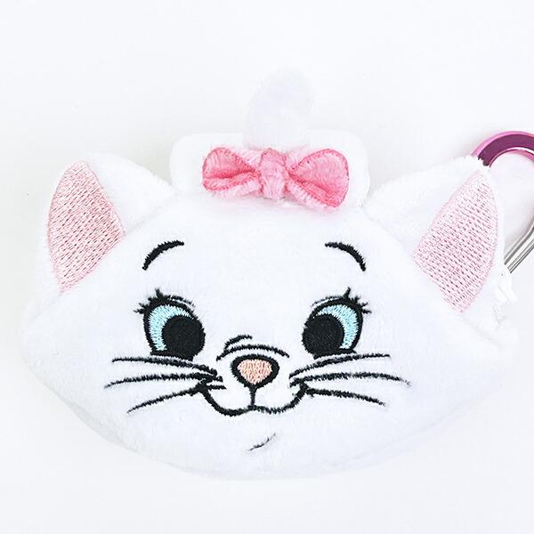 ディズニー マリー カラビナ付きふわミニポーチ ホワイト Disney 商品画像2：キャラグッズPERFECT WORLD TOKYO