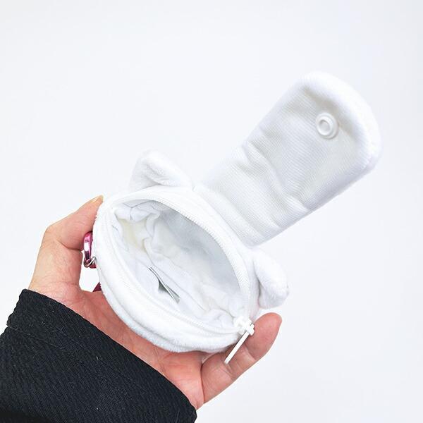 ディズニー マリー カラビナ付きふわミニポーチ ホワイト Disney 商品画像4：キャラグッズPERFECT WORLD TOKYO