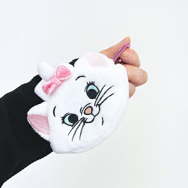 ディズニー マリー カラビナ付きふわミニポーチ ホワイト Disney 商品画像5：キャラグッズPERFECT WORLD TOKYO