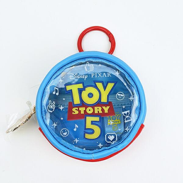 ディズニー トイストーリー5 カラビナ付きミニクリアポーチ ロゴ Disney