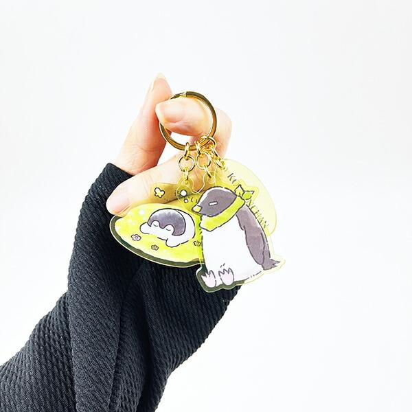 コウペンちゃん 3連アクリルキーホルダー みどり 商品画像3：キャラグッズPERFECT WORLD TOKYO