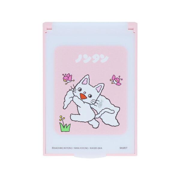 ノンタン ミニミラー ピンク 日本製 商品画像2：キャラグッズPERFECT WORLD TOKYO