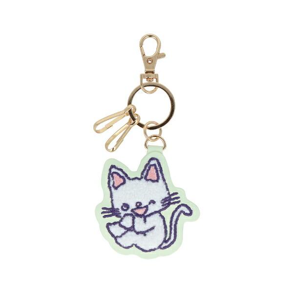 ノンタン サガラ刺繍キーリング ライトグリーン キーホルダー キーケース 商品画像2：キャラグッズPERFECT WORLD TOKYO