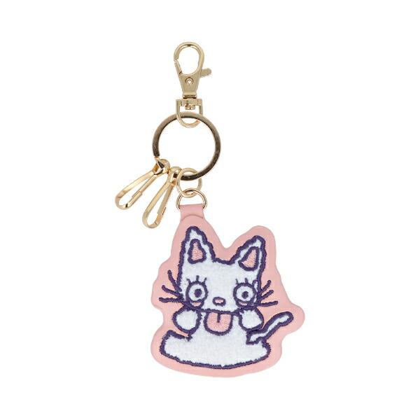 ノンタン サガラ刺繍キーリング ピンク キーホルダー キーケース 商品画像2：キャラグッズPERFECT WORLD TOKYO