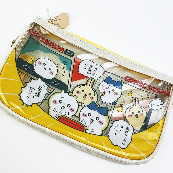 ちいかわ ペンケースクリアフラット お宝 文具 商品画像2：キャラグッズPERFECT WORLD TOKYO