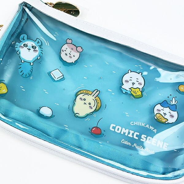 ちいかわ ペンケースクリアフラット フルーツポンチ 文具 商品画像2：キャラグッズPERFECT WORLD TOKYO