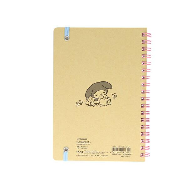 サンリオ マイメロディ ＷリングノートＢ6 NLC 日本製 文具 日本製 Sanrio 商品画像2：キャラグッズPERFECT WORLD TOKYO