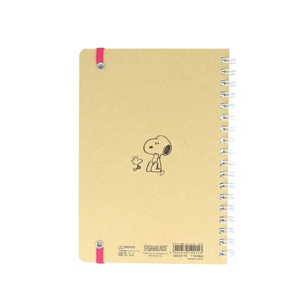 スヌーピー フレンズ ＷリングノートＢ6 NLC 日本製 文具 日本製 SNOOPY 商品画像2：キャラグッズPERFECT WORLD TOKYO