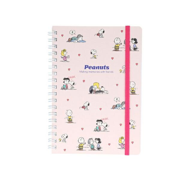 スヌーピー フレンズ ＷリングノートＢ6 NLC 日本製 文具 日本製 SNOOPY