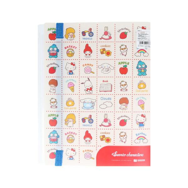 サンリオキャラクターズ ゴムバンド付クリアファイル5Ｐ＋Ｆ NLC 文具 Sanrio 商品画像2：キャラグッズPERFECT WORLD TOKYO
