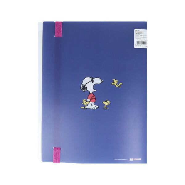 スヌーピー ジョー・クール ゴムバンド付クリアファイル5Ｐ＋Ｆ NLC 文具 SNOOPY 商品画像2：キャラグッズPERFECT WORLD TOKYO
