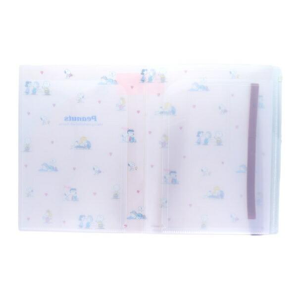スヌーピー フレンズ ゴムバンド付クリアファイル5Ｐ＋Ｆ NLC 文具 SNOOPY 商品画像3：キャラグッズPERFECT WORLD TOKYO