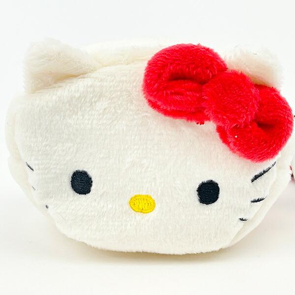 サンリオ ハローキティ カラビナ付ふわミニポーチ キーホルダー Sanrio 商品画像2：キャラグッズPERFECT WORLD TOKYO