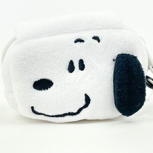 スヌーピー カラビナ付ふわミニポーチ キーホルダー SNOOPY 商品画像2：キャラグッズPERFECT WORLD TOKYO
