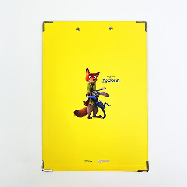 ディズニー ズートピア 相関図 クリップボードA4 イエロー 文具 Disney 商品画像3：キャラグッズPERFECT WORLD TOKYO