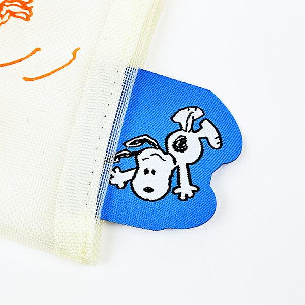 スヌーピー ウッドストック ミニメッシュポーチ アイボリー SNOOPY 商品画像3：キャラグッズPERFECT WORLD TOKYO