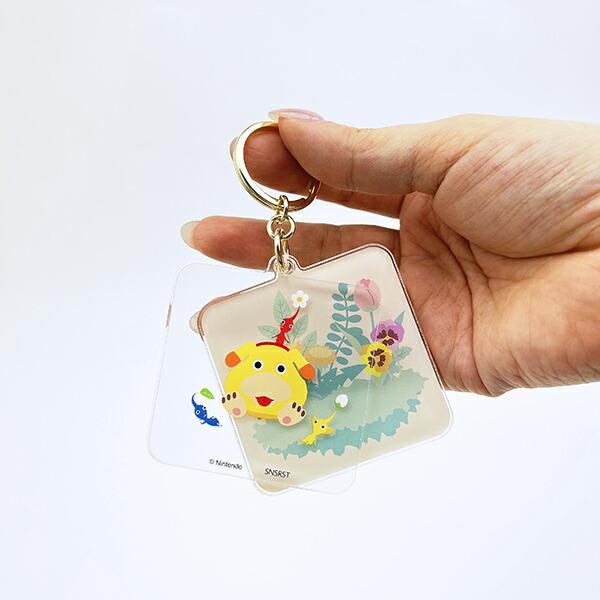 ピクミン レイヤーアクリルキーホルダー あつまれ 日本製 商品画像4：キャラグッズPERFECT WORLD TOKYO