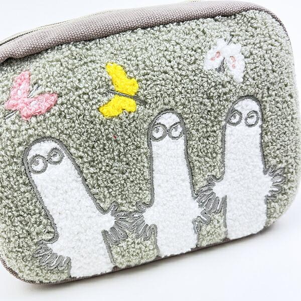 ムーミン ニョロニョロ サガラ刺繍ポーチ MOOMIN 商品画像2：キャラグッズPERFECT WORLD TOKYO