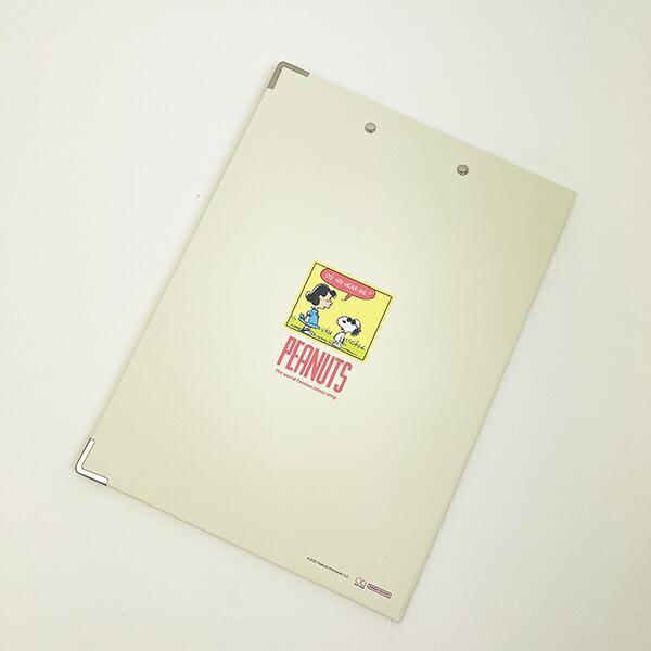 スヌーピー 2つ折りクリップボード(A4) アイボリー 文具 ファイル SNOOPY 商品画像3：キャラグッズPERFECT WORLD TOKYO