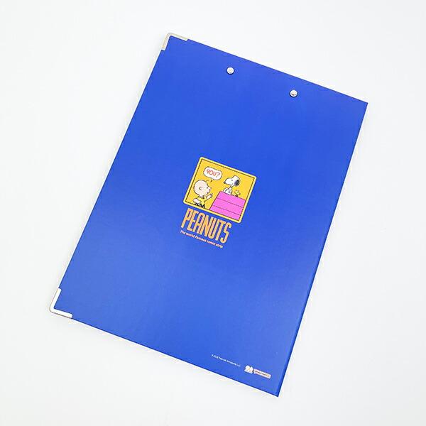 スヌーピー 2つ折りクリップボード(A4) ネイビー 文具 ファイル SNOOPY 商品画像4：キャラグッズPERFECT WORLD TOKYO