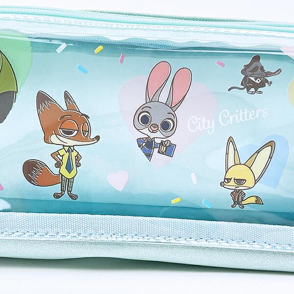 ディズニー ズートピア Wファスナーペンケース 文具 スクール  Disney 商品画像2：キャラグッズPERFECT WORLD TOKYO