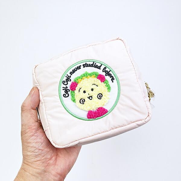 コジコジ スクエアサガラ刺繍ポーチ ピンク 商品画像7：キャラグッズPERFECT WORLD TOKYO