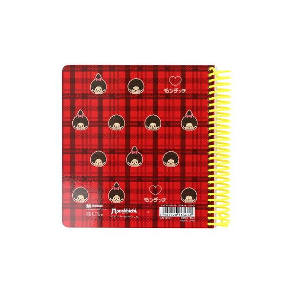 モンチッチ パターン スクエアリングノート 文具 日本製 商品画像2：キャラグッズPERFECT WORLD TOKYO