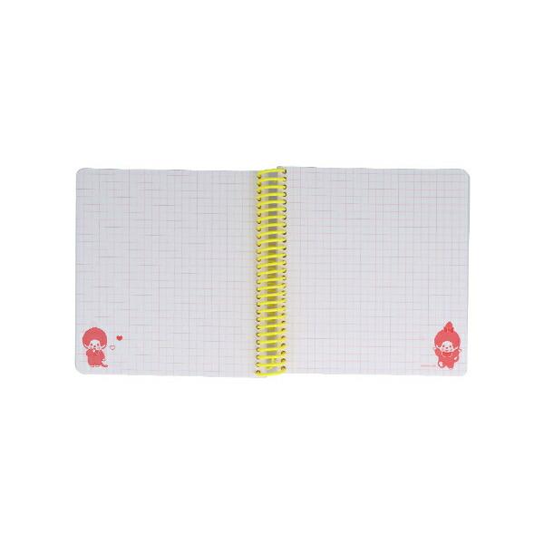 モンチッチ パターン スクエアリングノート 文具 日本製 商品画像3：キャラグッズPERFECT WORLD TOKYO