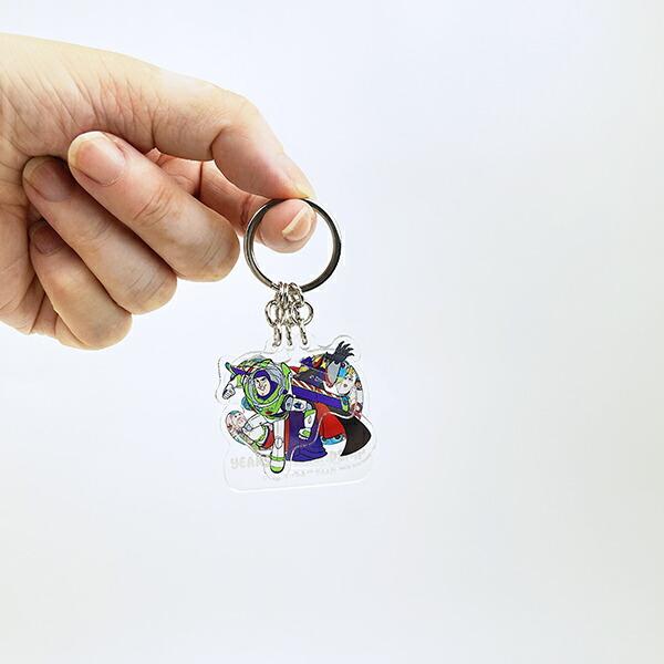 ディズニー トイストーリー 30th バズ＆ザーグ 3連アクリルキーホルダー 日本製 Disney 商品画像3：キャラグッズPERFECT WORLD TOKYO