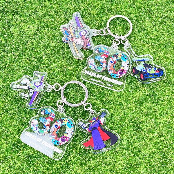 ディズニー トイストーリー 30th バズ＆ザーグ 3連アクリルキーホルダー 日本製 Disney 商品画像4：キャラグッズPERFECT WORLD TOKYO