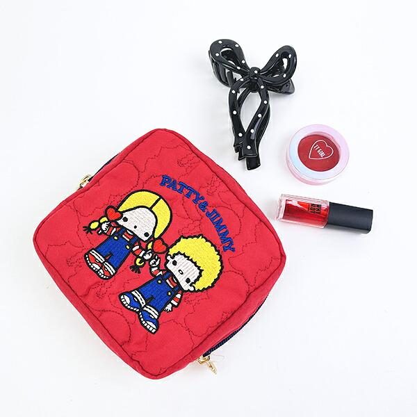サンリオ パティ＆ジミー キルティングポーチ レトロ サンリオキャラクターズ5 Sanrio 商品画像7：キャラグッズPERFECT WORLD TOKYO