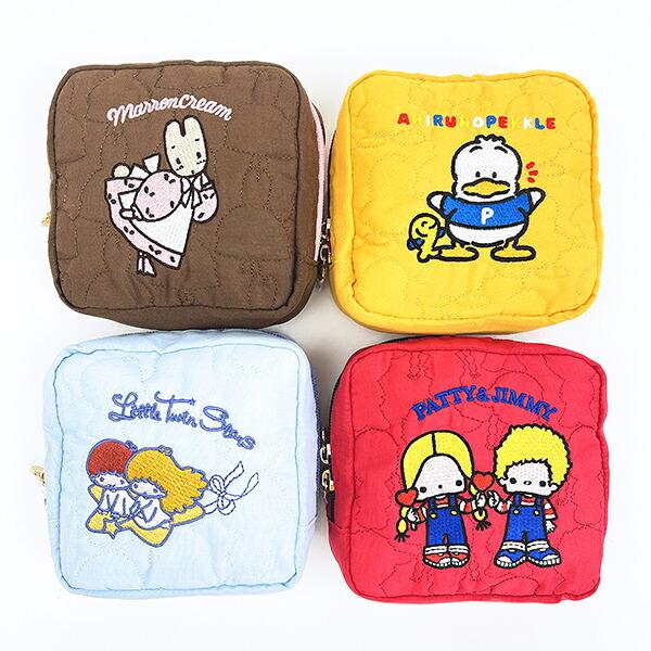 サンリオ パティ＆ジミー キルティングポーチ レトロ サンリオキャラクターズ5 Sanrio 商品画像8：キャラグッズPERFECT WORLD TOKYO