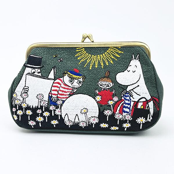 ムーミン 畳刺繍ペンポーチ がま口 NLC 仲間 ペンケース MOOMIN