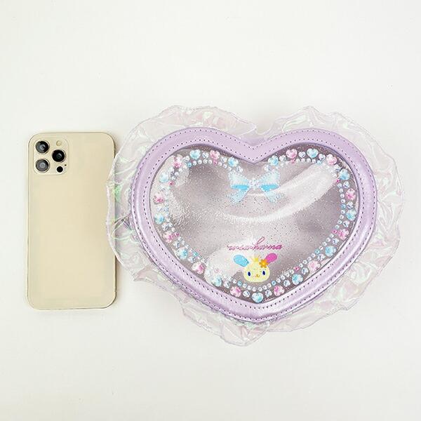 サンリオ ウサハナ バレエコア ハート型クリアポーチ Sanrio 商品画像4：キャラグッズPERFECT WORLD TOKYO
