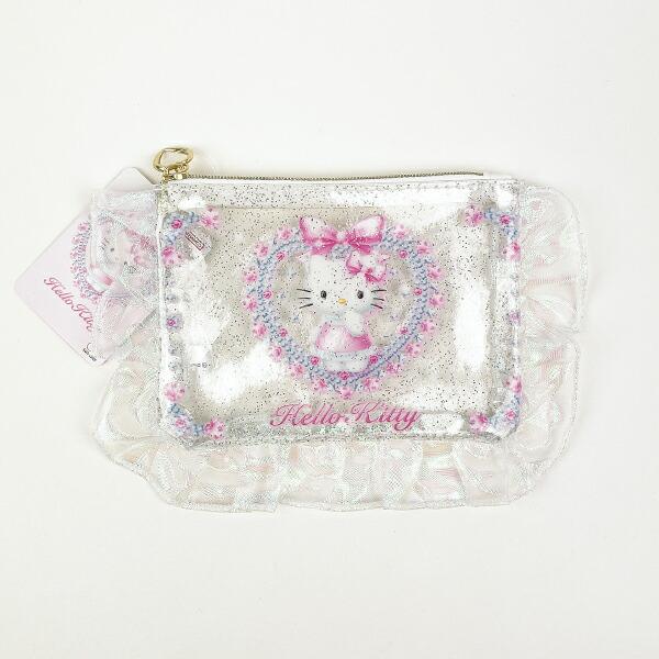 サンリオ ハローキティ バレエコア フリル付クリアポーチ Sanrio
