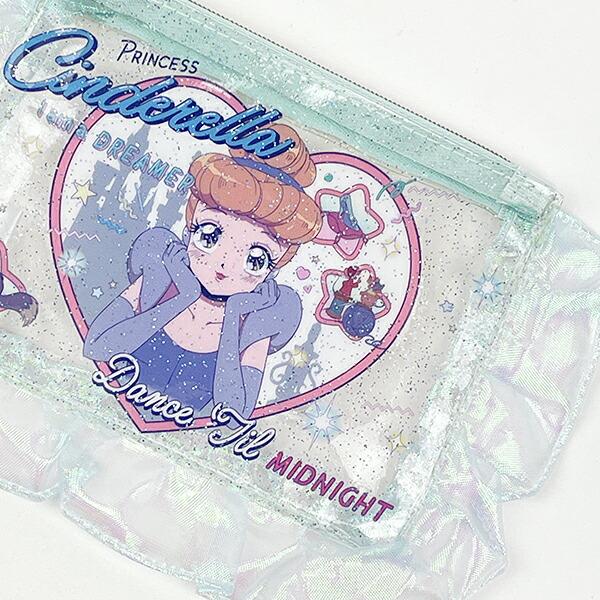 ディズニープリンセス シンデレラ バレエコア フリル付クリアポーチ Disney 商品画像2：キャラグッズPERFECT WORLD TOKYO