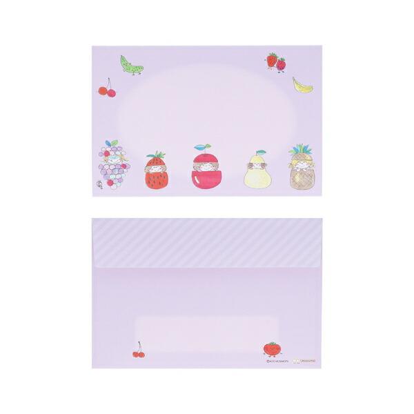 水森亜土 8柄レターセット(レッド) 文具 日本製 亜土ちゃん 商品画像4：キャラグッズPERFECT WORLD TOKYO