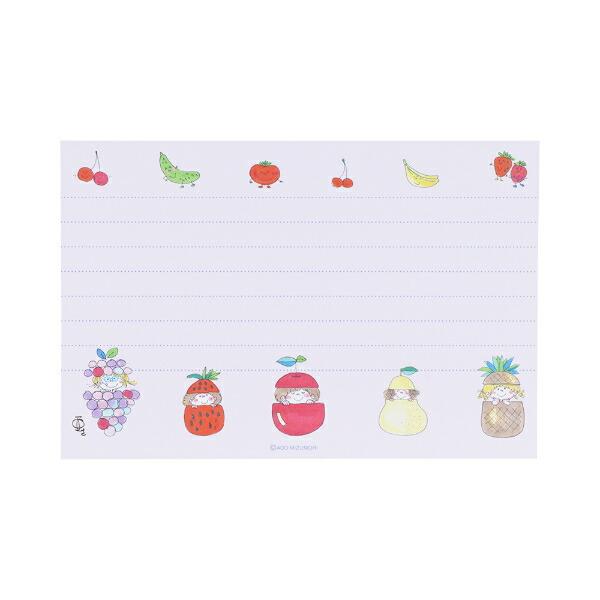 水森亜土 8柄レターセット(レッド) 文具 日本製 亜土ちゃん 商品画像5：キャラグッズPERFECT WORLD TOKYO
