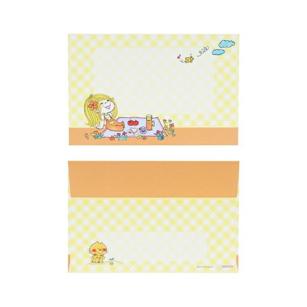 水森亜土 8柄レターセット(レッド) 文具 日本製 亜土ちゃん 商品画像6：キャラグッズPERFECT WORLD TOKYO