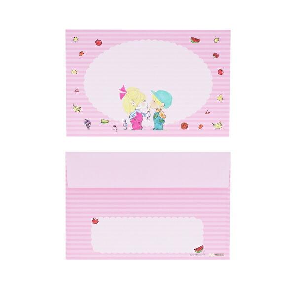 水森亜土 8柄レターセット(ピンク) 文具 日本製 亜土ちゃん 商品画像2：キャラグッズPERFECT WORLD TOKYO