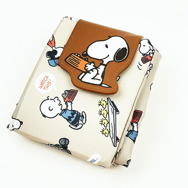 スヌーピー フレンズ 3ルームマチ付きエコバッグ マイバッグ SNOOPY 商品画像8：キャラグッズPERFECT WORLD TOKYO
