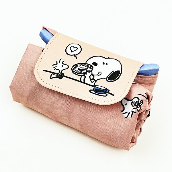 スヌーピー ガールズ 2ルームコンパクトエコバッグ マイバッグ SNOOPY 商品画像7：キャラグッズPERFECT WORLD TOKYO