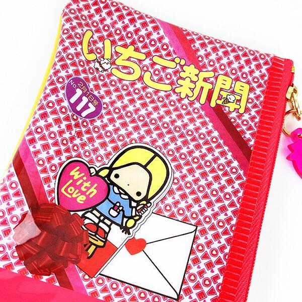 サンリオ いちご新聞50th ミニポーチ(1980) Sanrio 商品画像2：キャラグッズPERFECT WORLD TOKYO